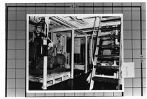 Interior Mechanical view of Unknown ship.  Including view of stairs. BW 3